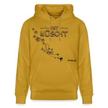 Weihnachten in Berlin 25-JIBT NÜSCHT-Unisex Bio-Hoodie II - Ocker