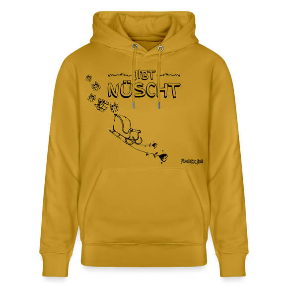Weihnachten in Berlin 25-JIBT NÜSCHT-Unisex Bio-Hoodie II - Ocker