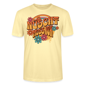BERLINER RETRO-NÜSCHT MUSS ICK-Unisex T-Shirt BIO - Creme