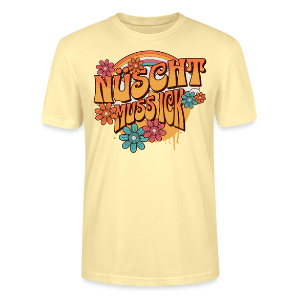BERLINER RETRO-NÜSCHT MUSS ICK-Unisex T-Shirt BIO - Creme
