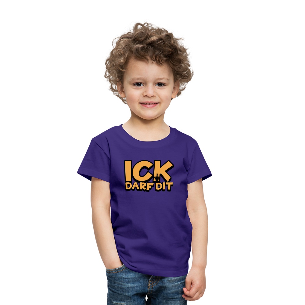 ICK DARF DIT - Kinder Premium T-Shirt - Lila