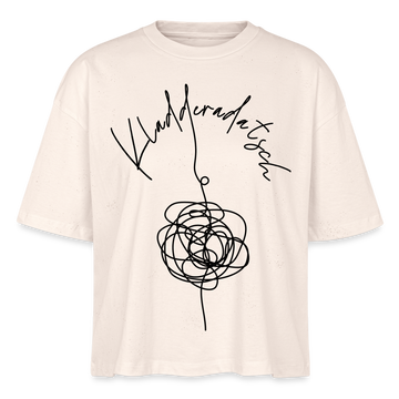 KLADDERADATSCH - Frauen Boxy Bio-T-Shirt - Naturweiß