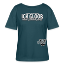 ICK GLOOB MEEN SCHWEIN PFEIFT-Rundhals Frauen Bio-T-Shirt - Dunkles Petrol