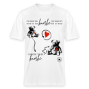 Berlin-T-Shirt-BERLINER KNORKE-Relaxed Fit Unisex Bio-T-Shirt - Weiß