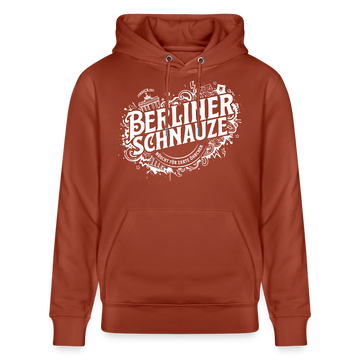 BERLIN SCHNAUZE als Souvenir-Unisex Bio-Hoodie - Terrakotta