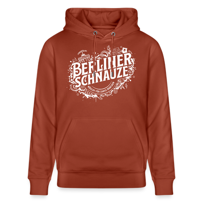 BERLIN SCHNAUZE als Souvenir-Unisex Bio-Hoodie - Terrakotta