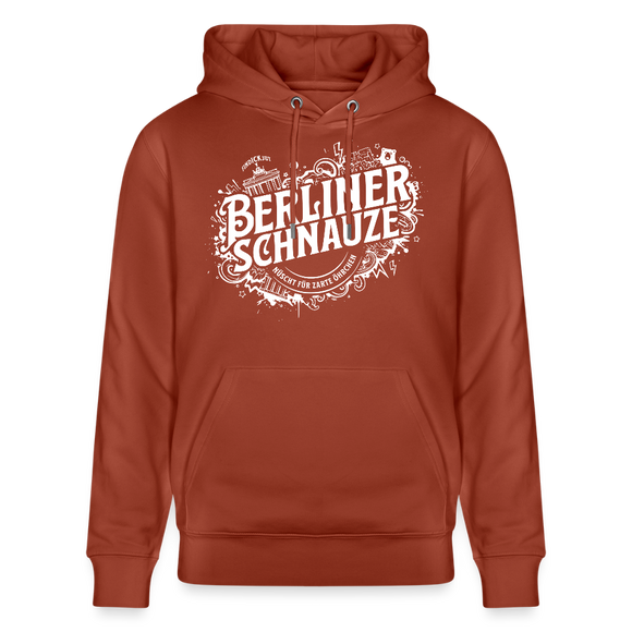 BERLIN SCHNAUZE als Souvenir-Unisex Bio-Hoodie - Terrakotta