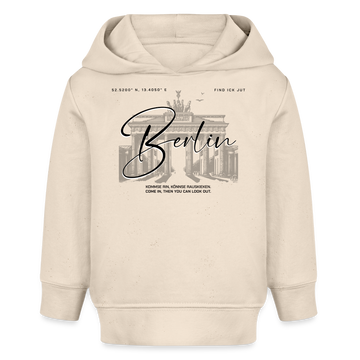 BERLIN-Bio Hoodie BABY - Naturweiß