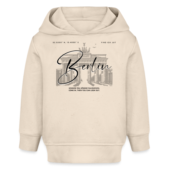 BERLIN-Bio Hoodie BABY - Naturweiß