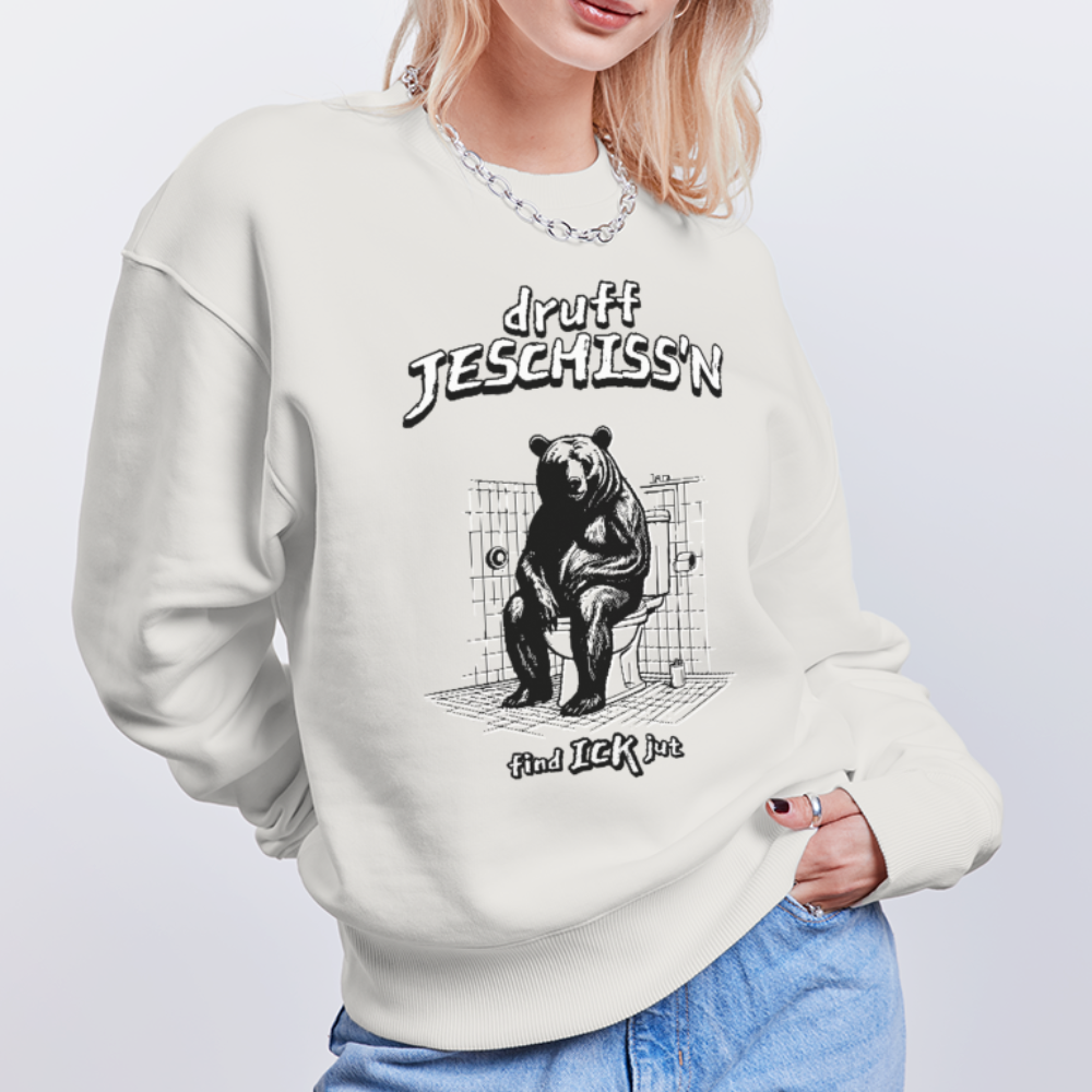 DRUFF JESCHISS'N-Unisex Oversize Bio Pullover - OFF WHITE