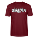 SCHNURZPIEPE-Unisex T-Shirt BIO II - Burgunderrot