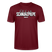 SCHNURZPIEPE-Unisex T-Shirt BIO II - Burgunderrot