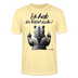 Ick hab die Faxen dicke!-Unisex T-Shirt Bio - Creme