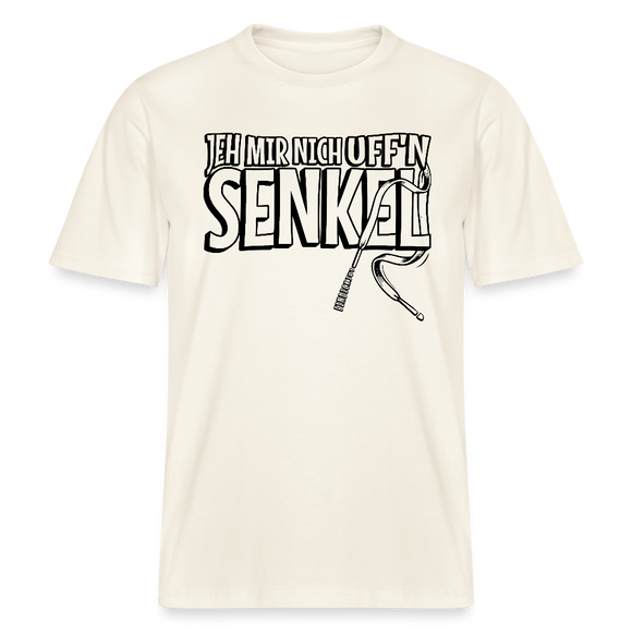JEH MIR NICH UFFN SENKEL-Relaxed Fit Unisex Bio-T-Shirt - Naturweiß 