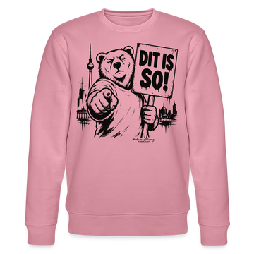 Berlin Souvenir -DIT IS SO! – Unisex Bio-Sweatshirt mit Berliner Bär - Lila Traum
