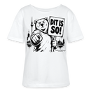Berlin Souvenir T-Shirt-DIT IS SO!-Relaxed Rundhals Frauen Bio-T-Shirt - Weiß