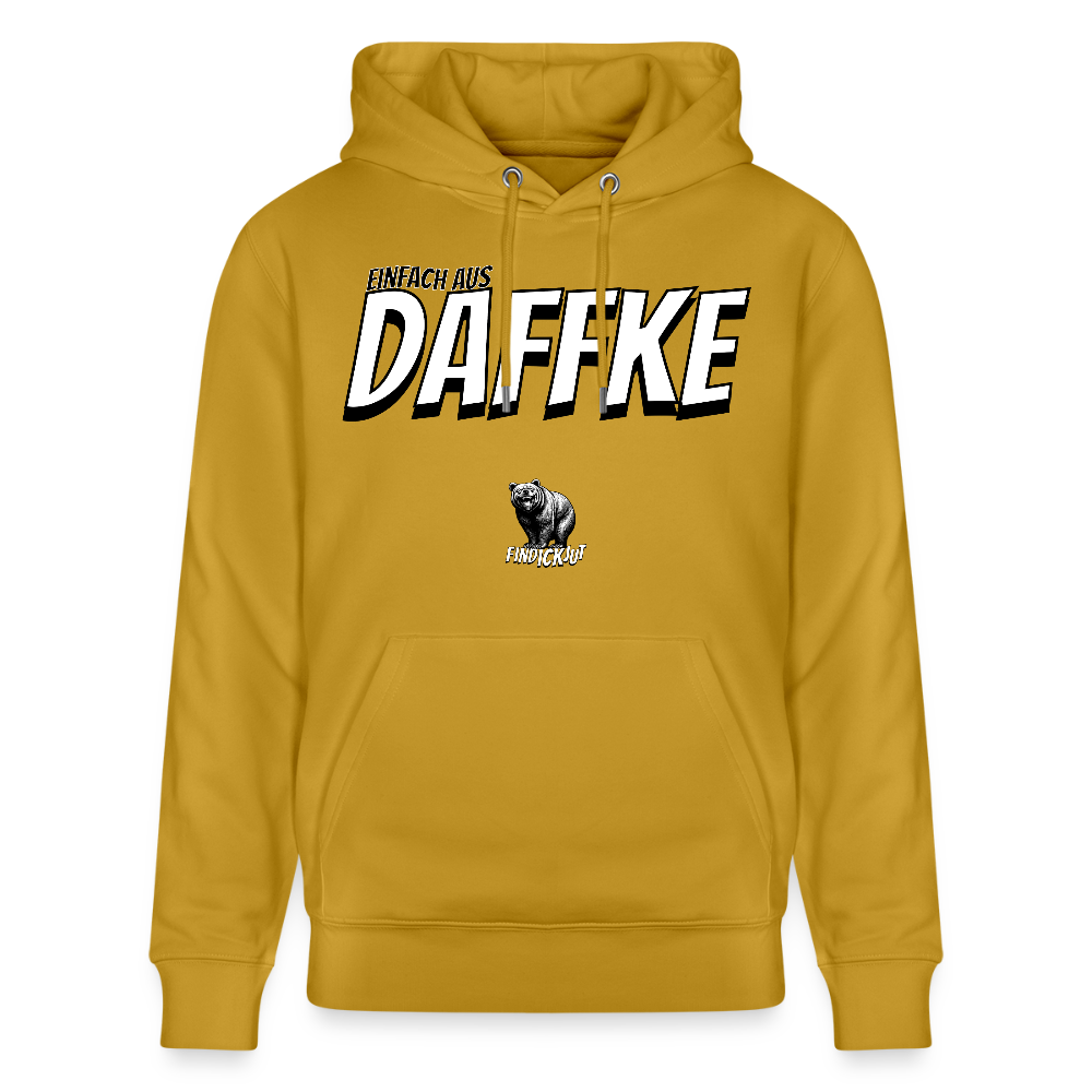 AUS DAFFKE-Unisex Bio-Hoodie - Ocker