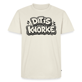 DIT IS KNORKE-Männer Premium Bio T-Shirt - Naturweiß
