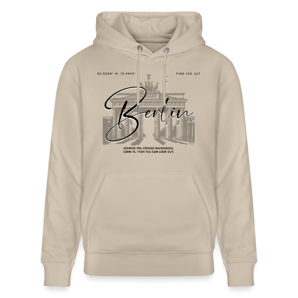 BERLIN-Unisex Bio-Hoodie - Beige