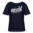 Berliner Spruch-NÜSCHT FÜR SCHWACHE NERVEN-Rundhals Frauen Bio-T-Shirt - Navy
