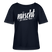Berliner Spruch-NÜSCHT FÜR SCHWACHE NERVEN-Rundhals Frauen Bio-T-Shirt - Navy