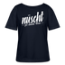 Berliner Spruch-NÜSCHT FÜR SCHWACHE NERVEN-Rundhals Frauen Bio-T-Shirt - Navy