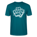 Berlin Shirt mit Spruch- DA KIEKSTE WA?-Unisex T-Shirt Bio - Ozeanblau