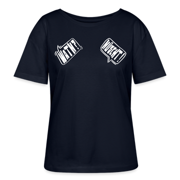 WATN? NÜSCHT!-Rundhals Frauen Bio-T-Shirt - Navy