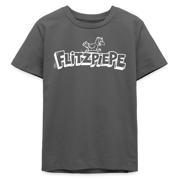 FLITZPIEPE-Bio Teenager T-Shirt - Anthrazit