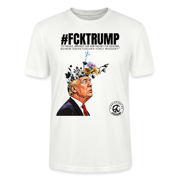 #FCKTRUMP-Unisex T-Shirt BIO - Weiß