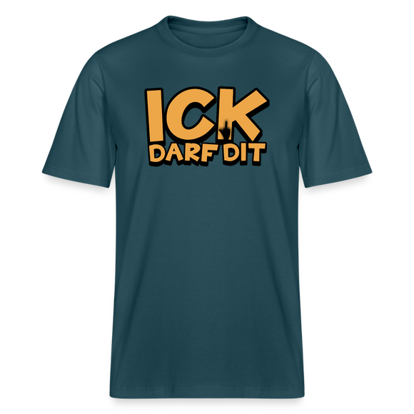 ICK DARF DIT -  Relaxed Fit Bio-T-Shirt - Dunkles Petrol