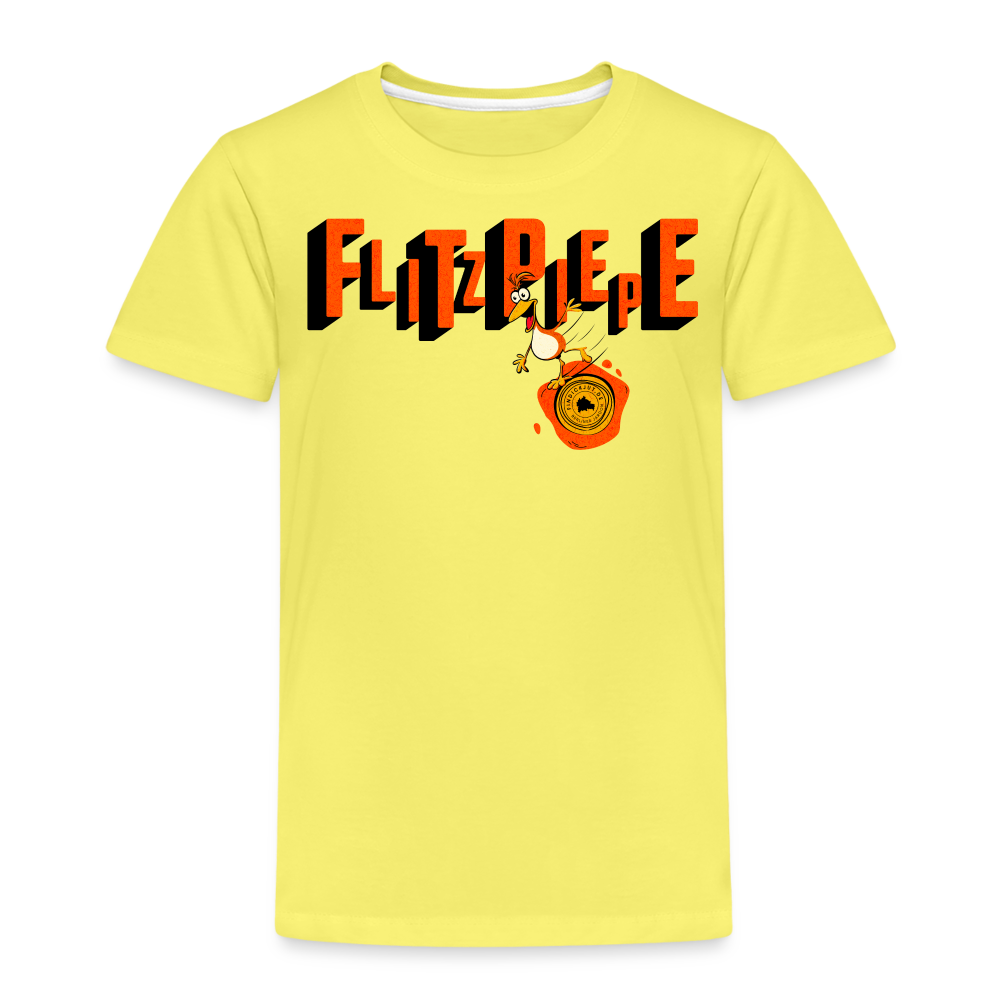 FLITZPIEPE - Kinder Premium T-Shirt - Gelb