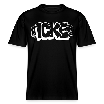 ICKE- RELAXED FIT Unisex Organic T-Shirt mit echt Berliner Schnauze - Schwarz