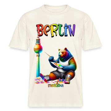 CSD BERLIN-Relaxed Fit Unisex Bio-T-Shirt - Naturweiß 