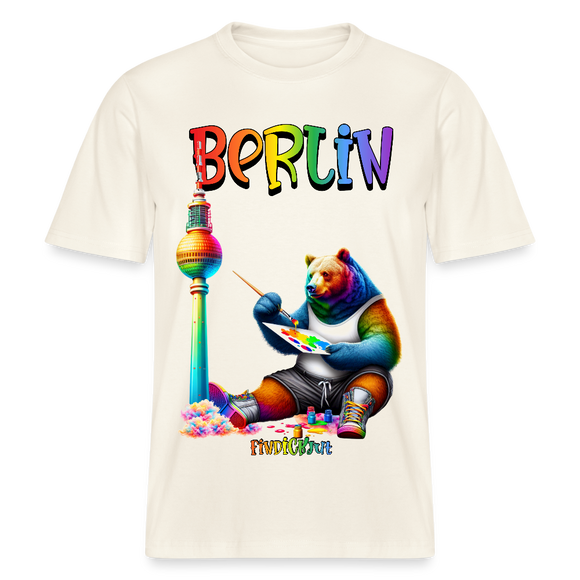 CSD BERLIN-Relaxed Fit Unisex Bio-T-Shirt - Naturweiß 