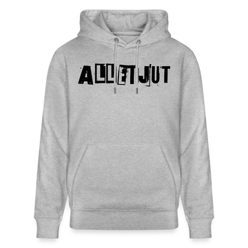 ALLET JUT-Unisex Bio-Hoodie - Grau meliert