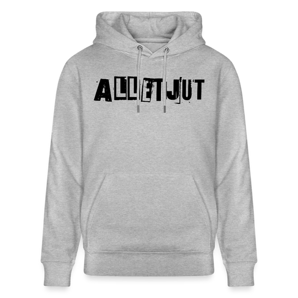 ALLET JUT-Unisex Bio-Hoodie - Grau meliert