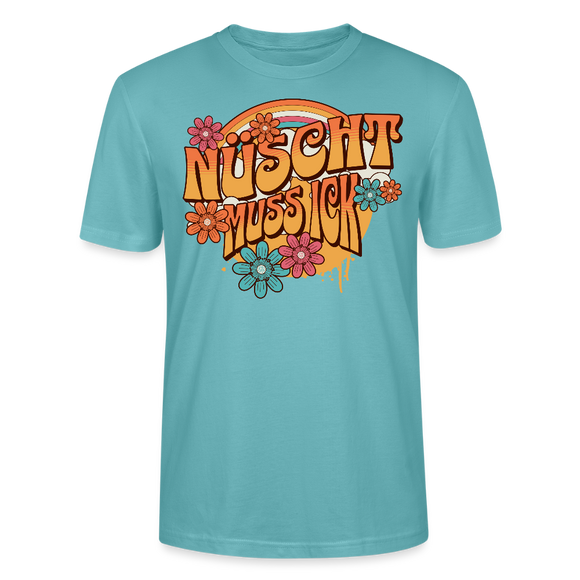 BERLINER RETRO-NÜSCHT MUSS ICK-Unisex T-Shirt BIO - Pastelltürkis