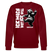 ICK MACH WAT ICK WILL-Unisex Bio-Sweatshirt - Burgunderrot