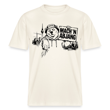 MACH 'N ABJANG- Berlin Shirt RELAXED FIT Unisex Organic T-Shirt - Naturweiß 