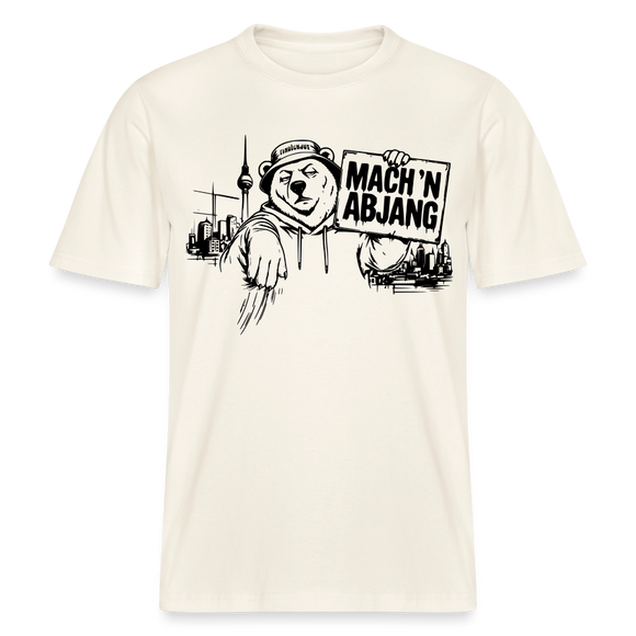 MACH 'N ABJANG- Berlin Shirt RELAXED FIT Unisex Organic T-Shirt - Naturweiß 