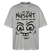 NÜSCHT FÜR SCHWACHE NERVEN-Oversized Unisex Bio T-Shirt mit Berliner Schnauze - Grau meliert