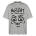 NÜSCHT FÜR SCHWACHE NERVEN-Oversized Unisex Bio T-Shirt mit Berliner Schnauze - Grau meliert