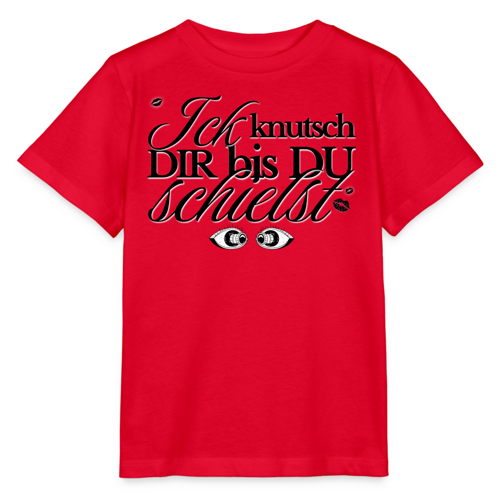 ICK KNUTSCH DIR - Kinder T-Shirt BIO - Rot