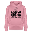 Berliner Spruch-FRÜHER WAR ALLET LEICHTERUnisex Bio-Hoodie - Lila Traum