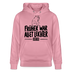 Berliner Spruch-FRÜHER WAR ALLET LEICHTERUnisex Bio-Hoodie - Lila Traum