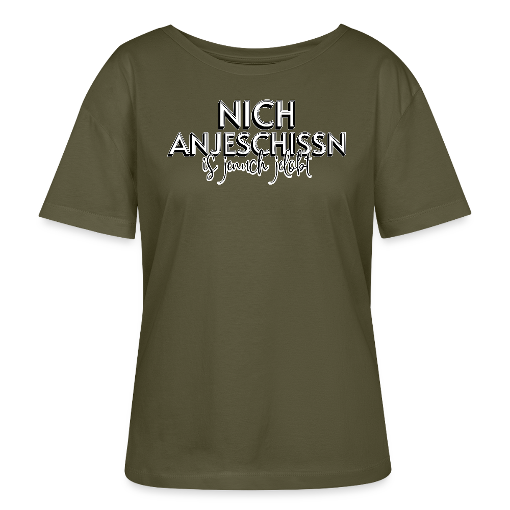 Berliner Effizienz-DIT LOB-Rundhals Frauen Bio-T-Shirt - Khaki