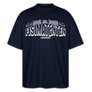 Berliner Spruch-FISIMATENTEN-Oversized Unisex Bio T-Shirt II - Navy