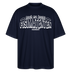 Berliner Spruch-FISIMATENTEN-Oversized Unisex Bio T-Shirt II - Navy
