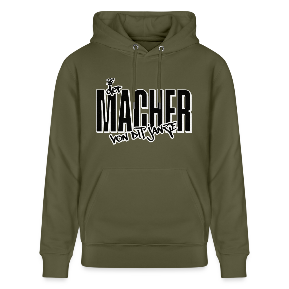 DER MACHER VON DIT JANZE - Unisex Bio-Hoodie - Khaki Grün